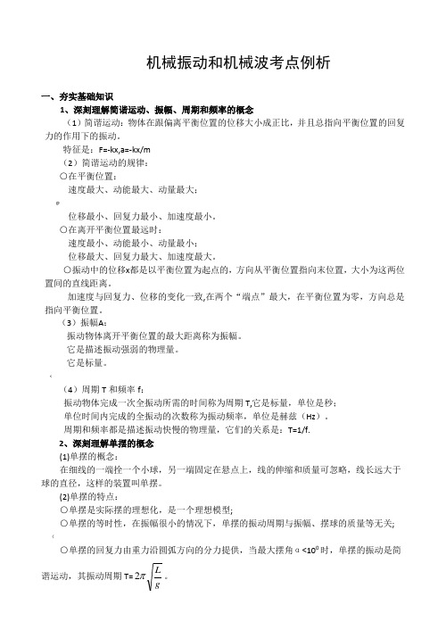 11机械振动与机械波20个 题型分类