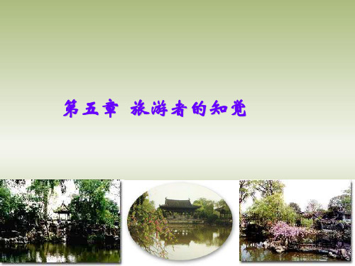 第五章旅游者的知觉