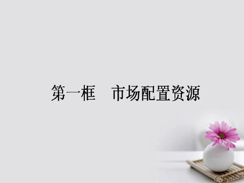 2017 2018高中政治 91市场配置资源课件 新人教版必修1
