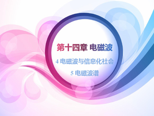 高中物理选修3-4优质课件6：14.4-14.5  电磁波与信息化社会  电磁波谱