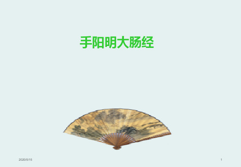 经络腧穴学(含穴名释义)-手阳明大肠经