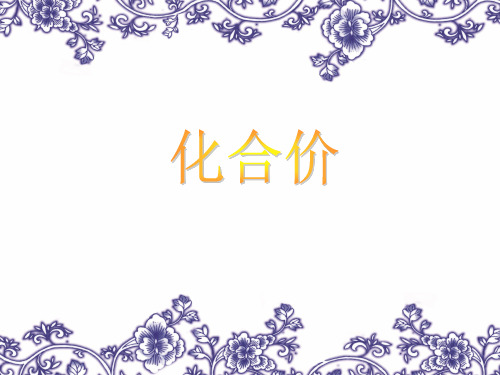 化合价 PPT