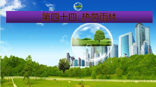 主题探究高中地理第四十四讲热带雨林(35张ppt)