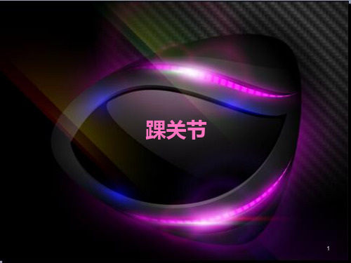 踝关节实用康复课程(课堂PPT)