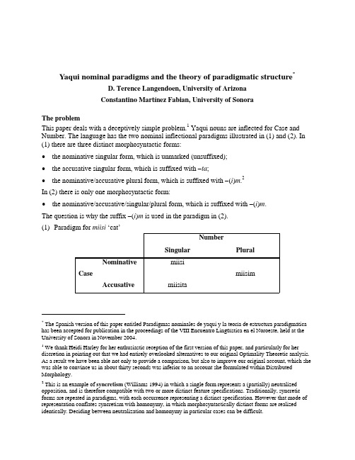 Singular Plural