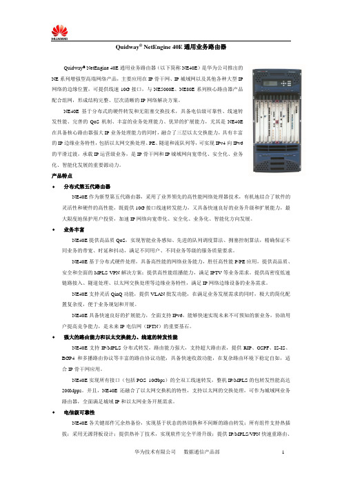 08-3 NE40E产品介绍
