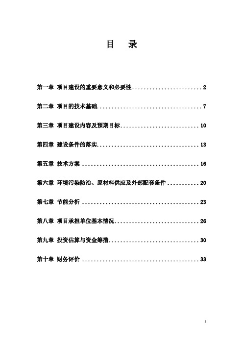 汽车制动器项目建设可行性研究报告