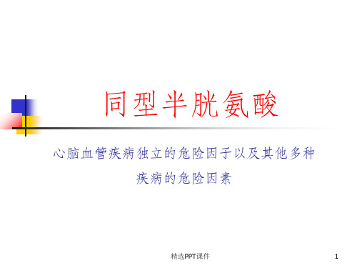 学习资料同型半胱氨酸ppt课件