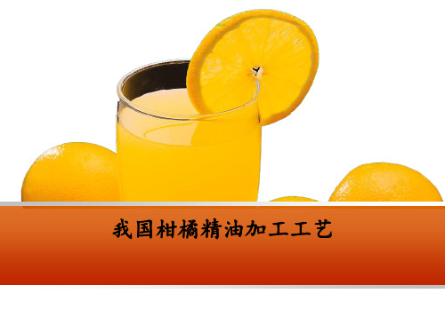 我国柑橘精油加工工艺