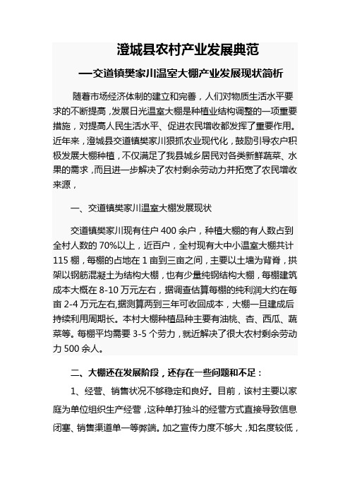 大棚分析