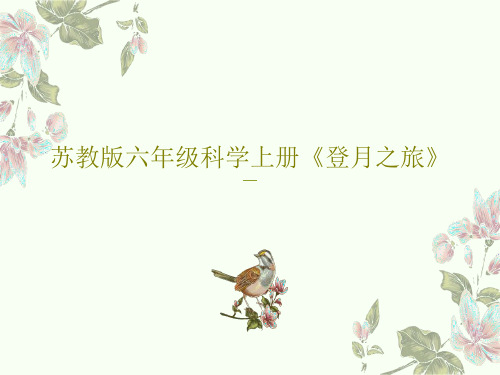 苏教版六年级科学上册《登月之旅》PPT共23页