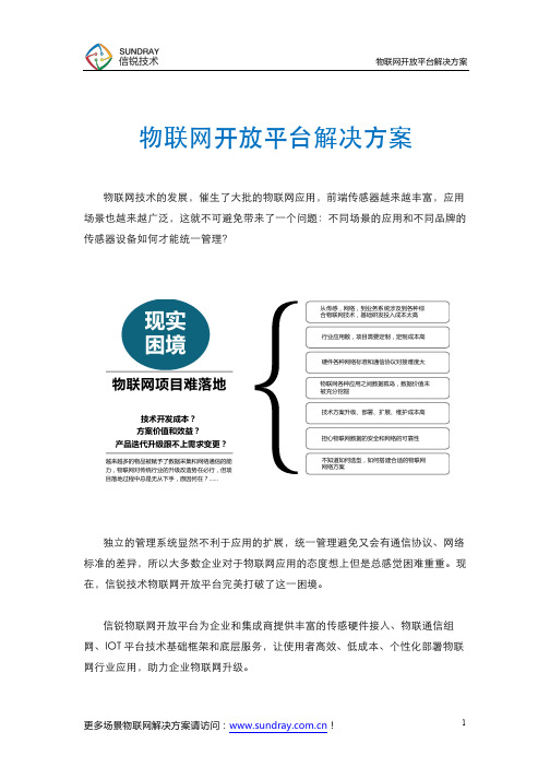物联网开放平台解决方案-信锐技术