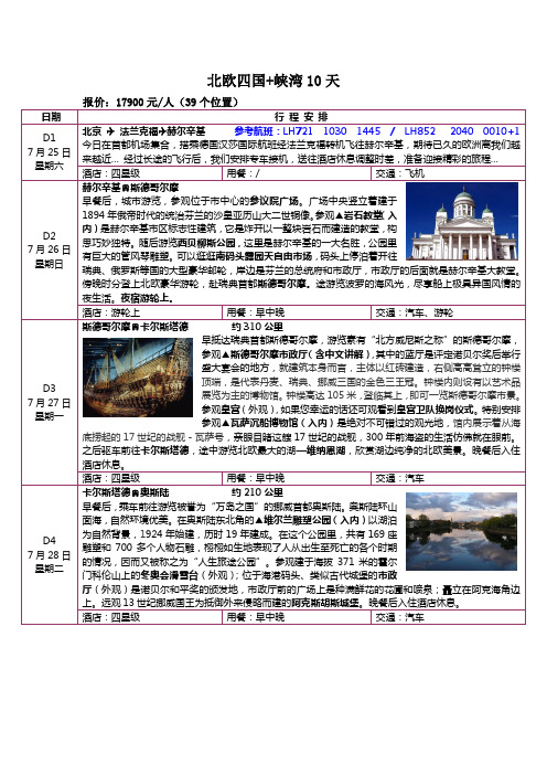 北欧四国峡湾10天