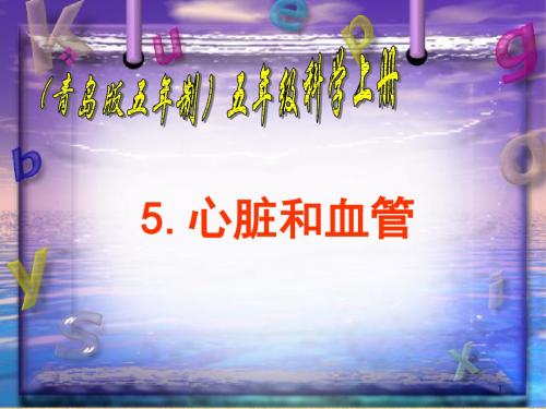 青岛版五年制科学五年级上册《心脏和血管》PPT课件