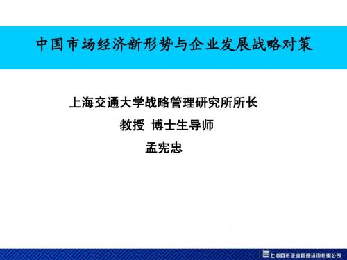 孟宪忠-企业战略