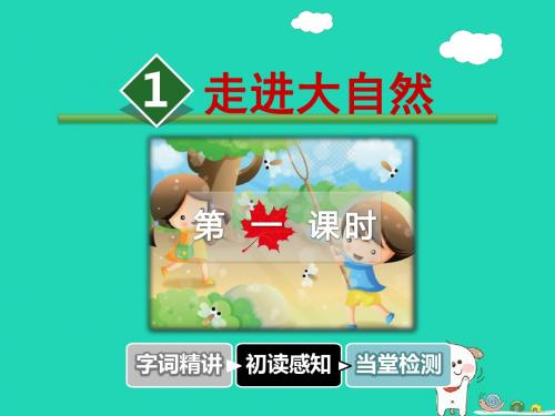 三年级语文上册第一单元1走进大自然第1课时课件冀教版20181115256