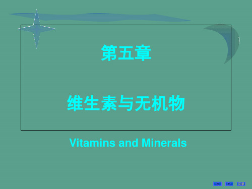 维生素和无机盐ppt课件