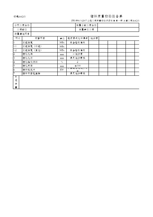 6.4.2-3 锚杆质量检验报告单