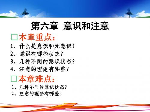 第六章 意识和注意