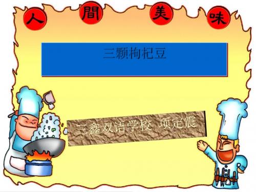 三颗枸杞豆PPT3 苏教版 (共17张PPT)
