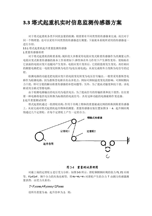 塔式起重机传感器方案1