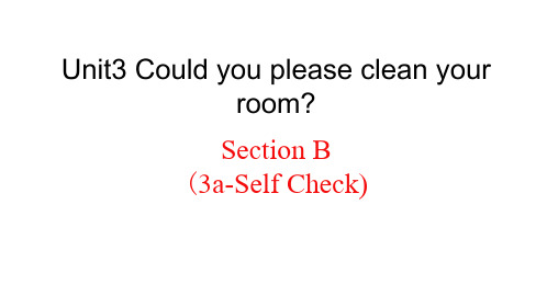 Unit 3 Section B 3a-Self Check  22-23人教版英语八年级下册(1)