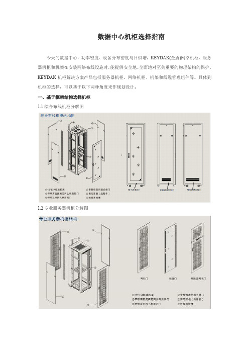 数据中心机柜选择指南