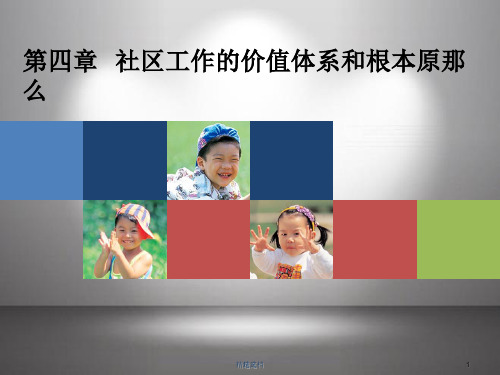 第四章社区工作的价值体系和基本原则.ppt