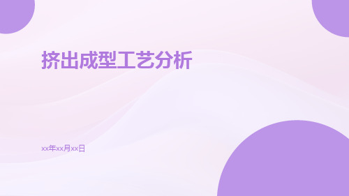 挤出成型工艺分析ppt