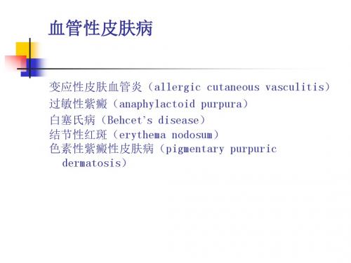 血管性皮肤病