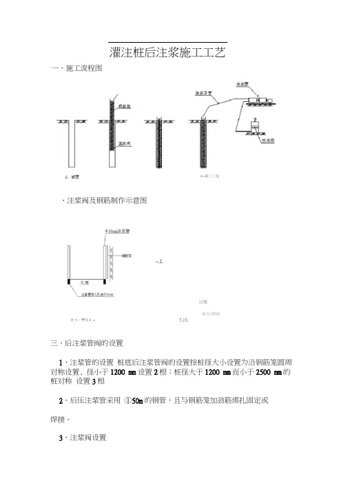 灌注桩后注浆施工工艺