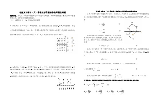专题复习练习(六)_带电粒子在磁场中的周期性问题 (专题)