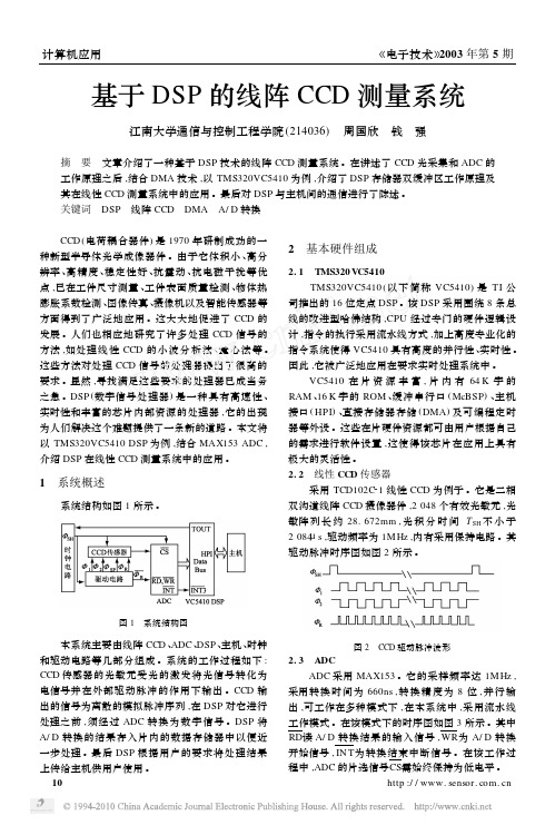 基于DSP的线阵CCD测量系统 - 副本
