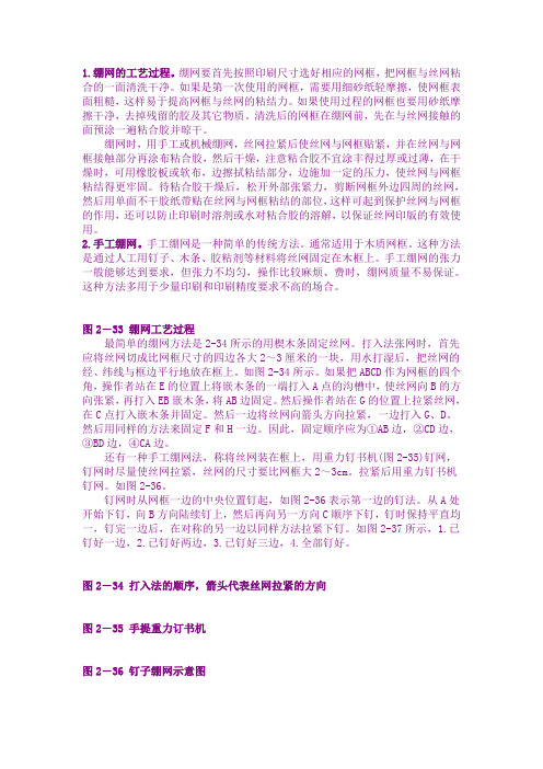 绷网工艺