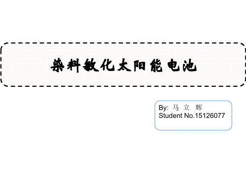 染料敏化太阳能电池