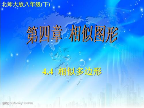 江西地区数学八年级下课件4.4相似多边形