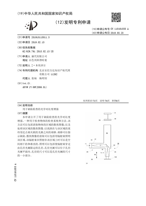 【CN110161033A】用于缺陷检查的光学对比度增强【专利】
