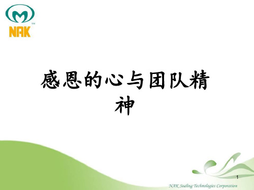 感恩的心和团队精神 ppt课件