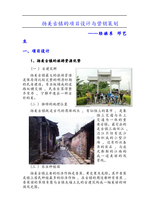 广西扬美古镇的项目设计与营销策划