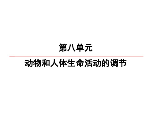 2020高考生物一轮复习课件：第8单元 第4讲 体液调节