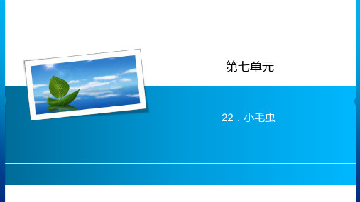 【人教部编版小学语文】小毛虫PPT名师课件2