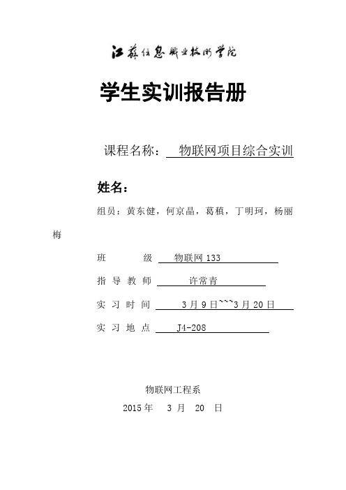 物联网133 项目实训报告