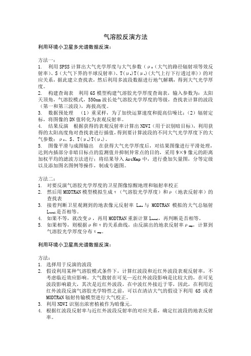 气溶胶反演