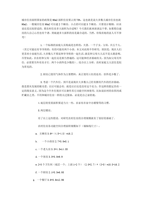 农村自建房多大面积是最合适的