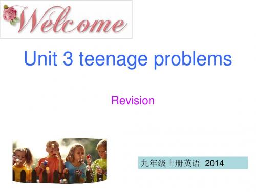 Unit3 Teenage problems  revision   课件   牛津译林版九年级上册
