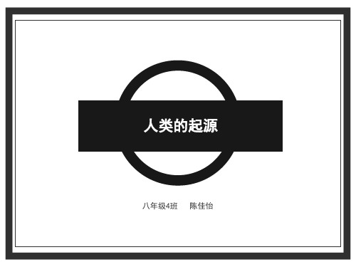 人类的起源ppt