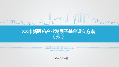 XX新医药产业发展子基金设立方案