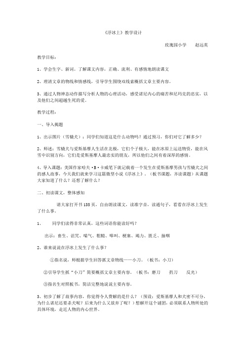 赵远英浮冰上