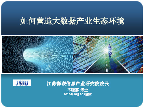 如何营造大数据产业生态环境