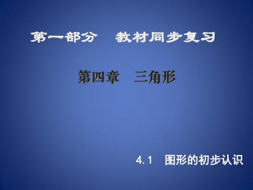 中考数学新突破复习 第一部分 教材同步复习 第四章 三
